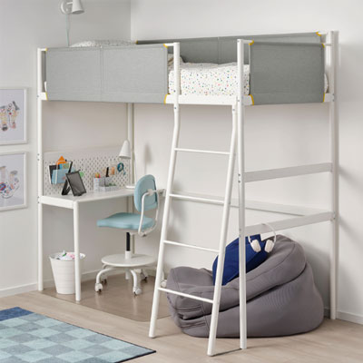 side table for loft bed