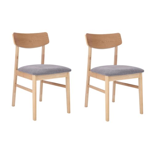 Lido Wood Dining Chair (Dark Gray) 2pcs - Furniture Source Philippines